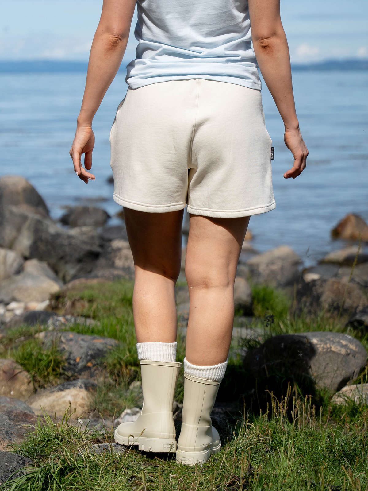 Twentyfour & Shorts Gråhvit