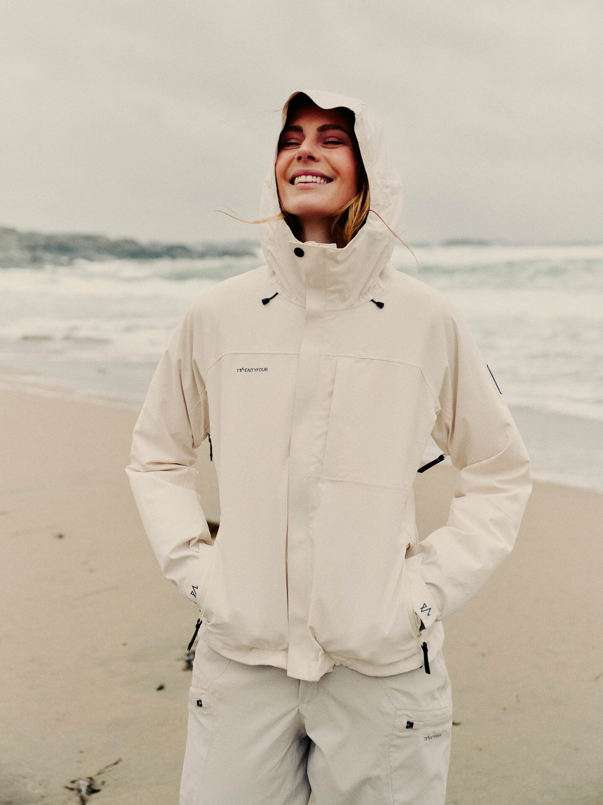 Twentyfour Venture Skalljakke Gråhvit