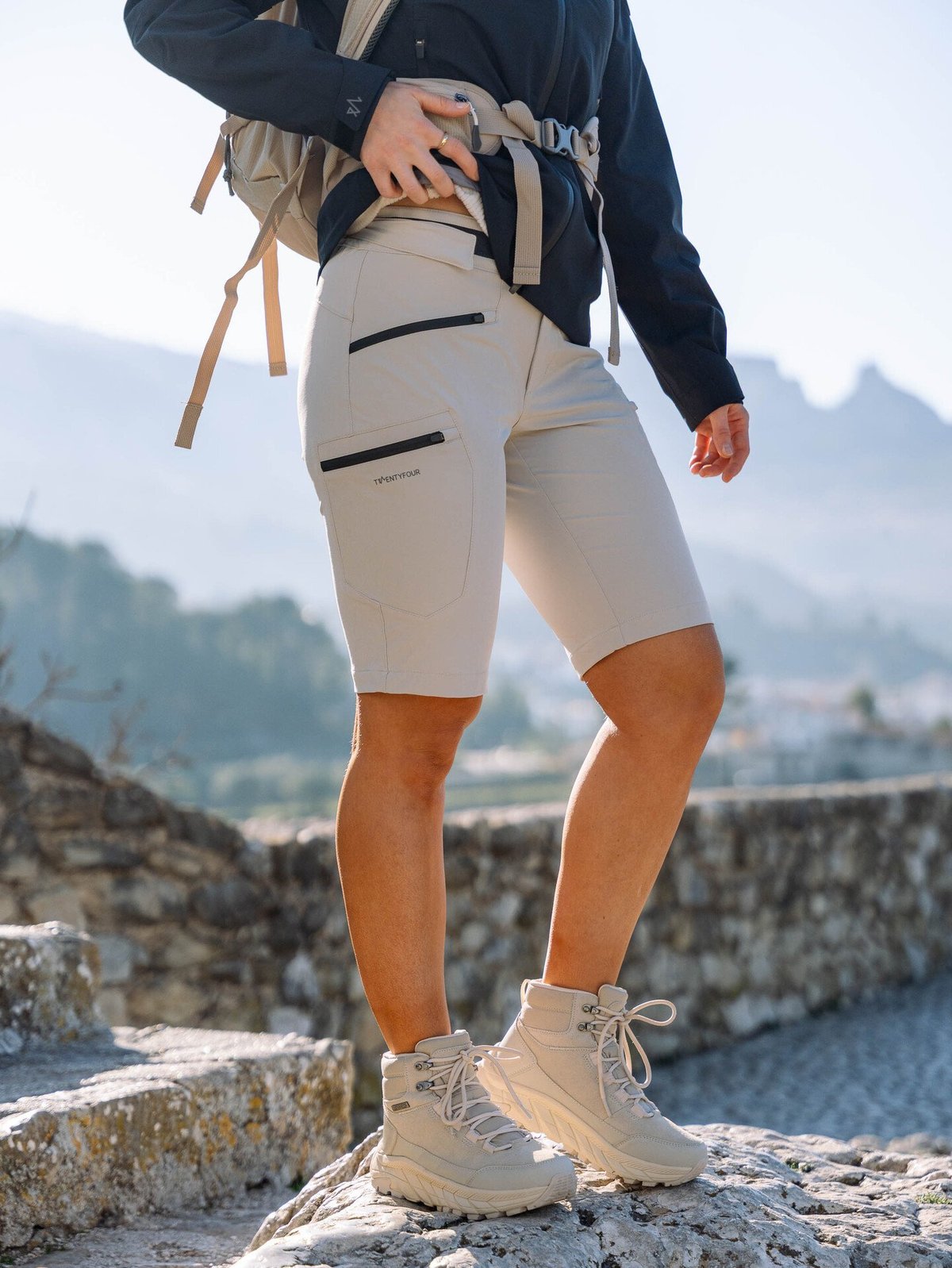 Twentyfour Venture 360 Lang Shorts Varm Grå