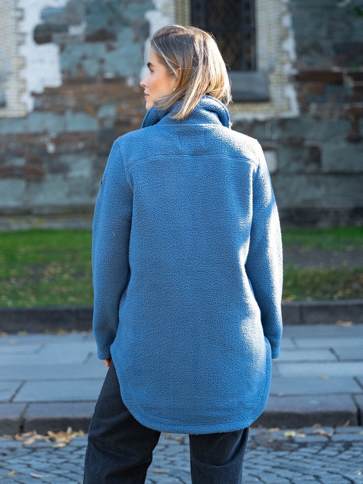 Twentyfour Mode Pile Jakke Gråblå