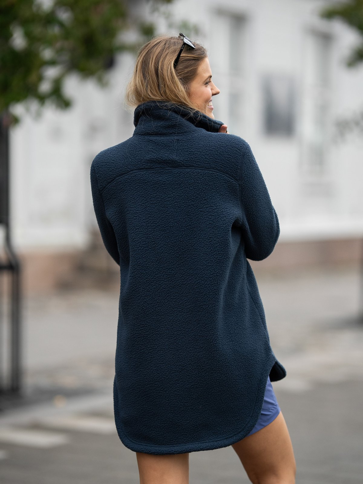 Twentyfour Mode Pile Jakke Marine