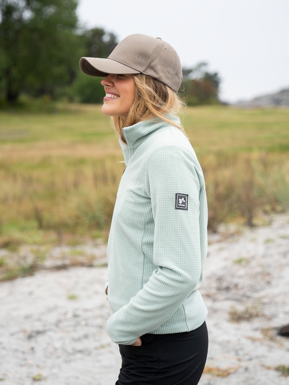 Twentyfour Venture Light Fleece Half Zip Grågrønn