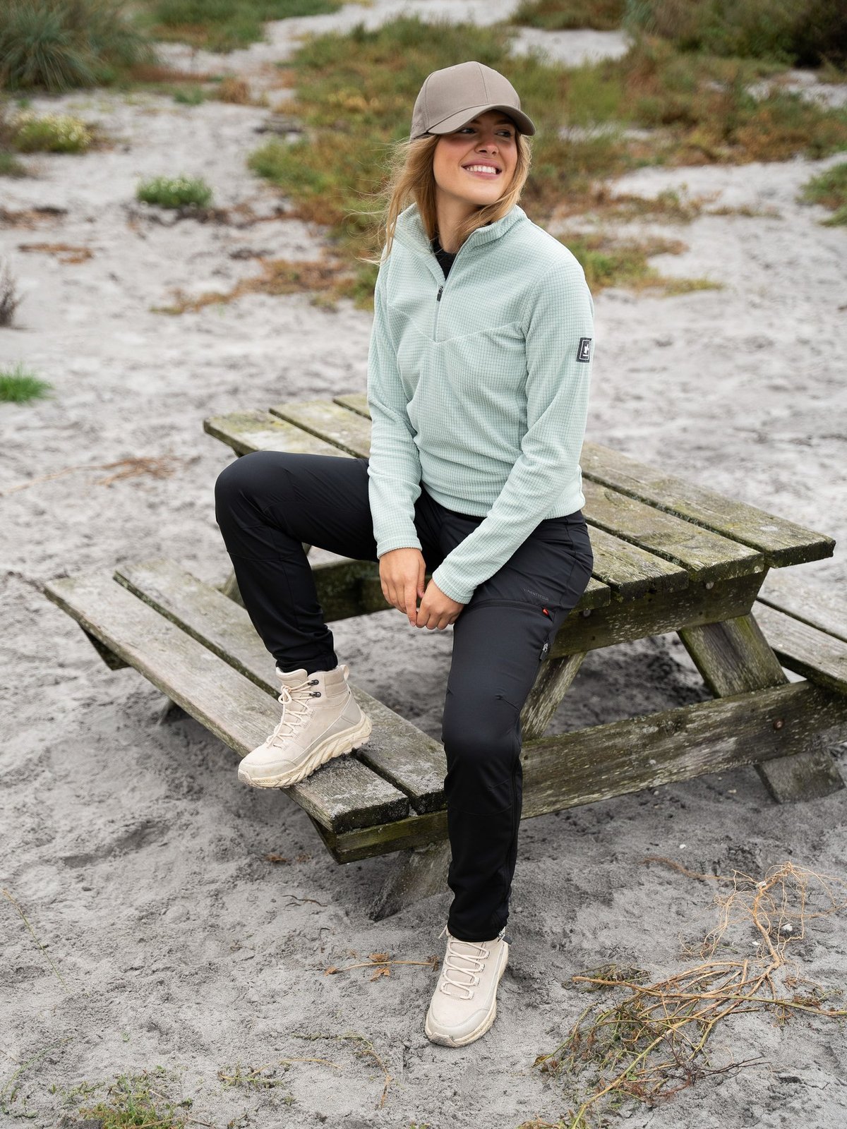 Twentyfour Venture Light Fleece Half Zip Grågrønn