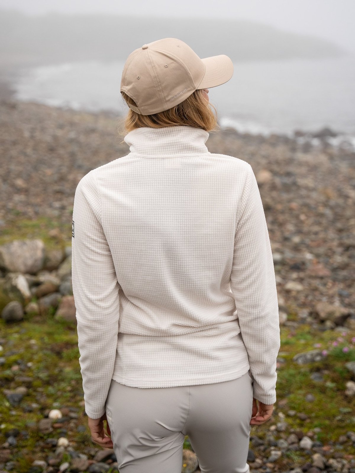 Twentyfour Venture Light Fleece Half Zip Gråhvit