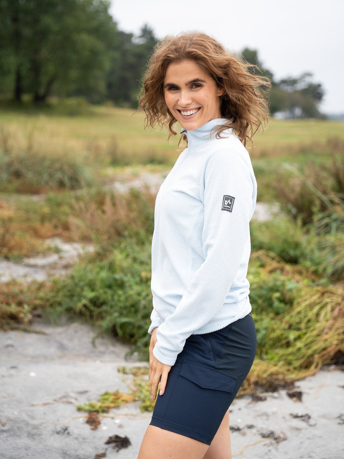 Twentyfour Venture Light Fleece Half Zip Isblå