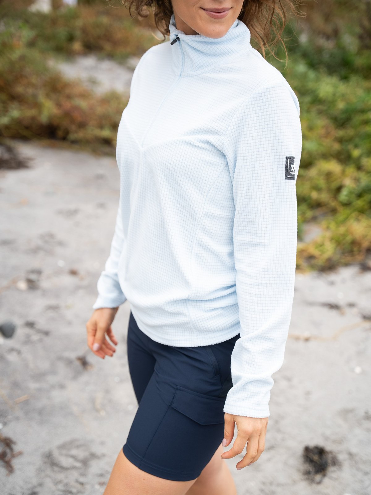 Twentyfour Venture Light Fleece Half Zip Isblå