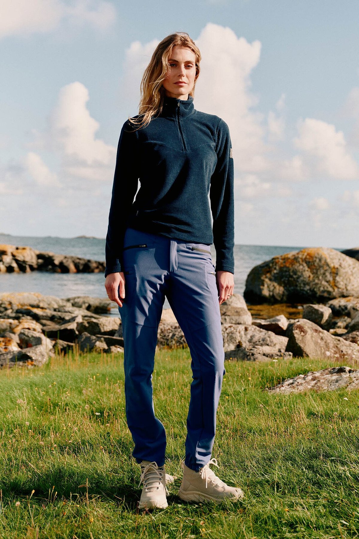 Twentyfour Venture Light Fleece Half Zip Marine