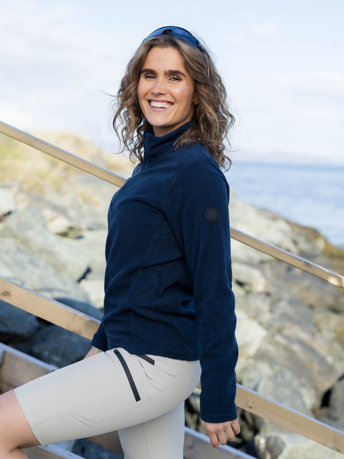 Twentyfour Venture Light Fleece Half Zip Marine
