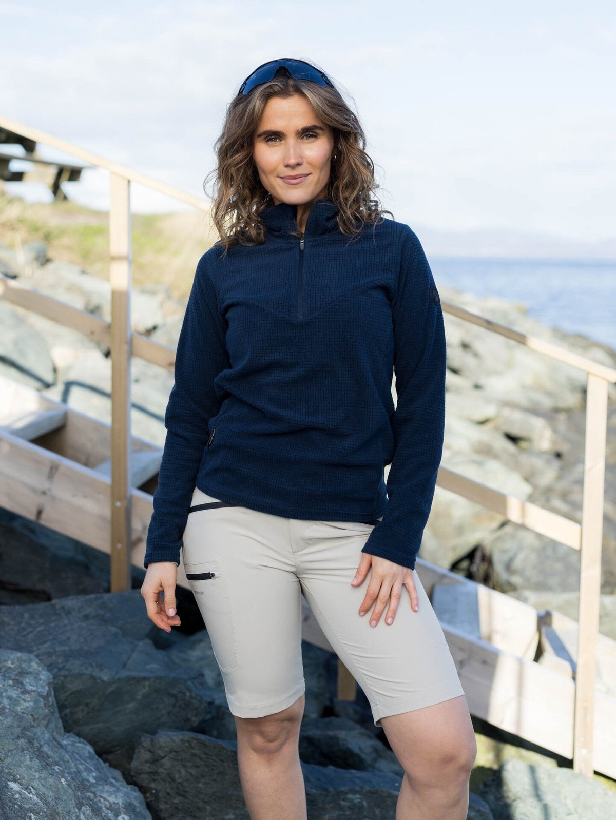 Twentyfour Venture Light Fleece Half Zip Marine