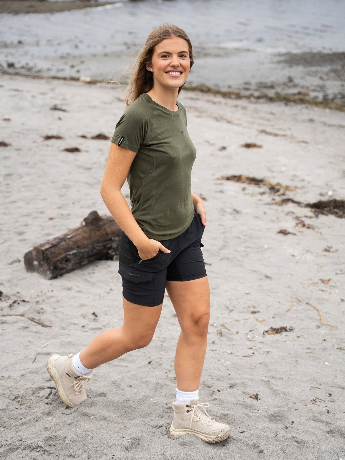 Twentyfour Venture Ullmix T-skjorte Furu