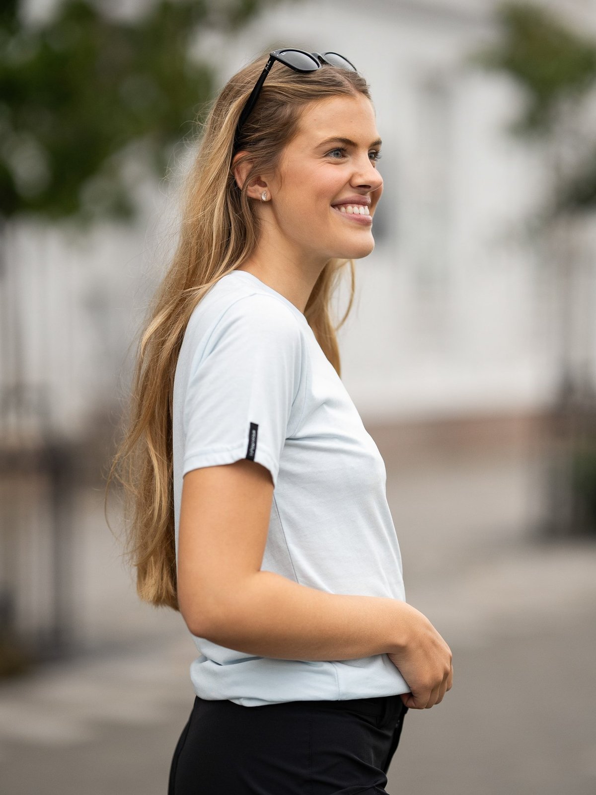 Twentyfour & T-skjorte Isblå