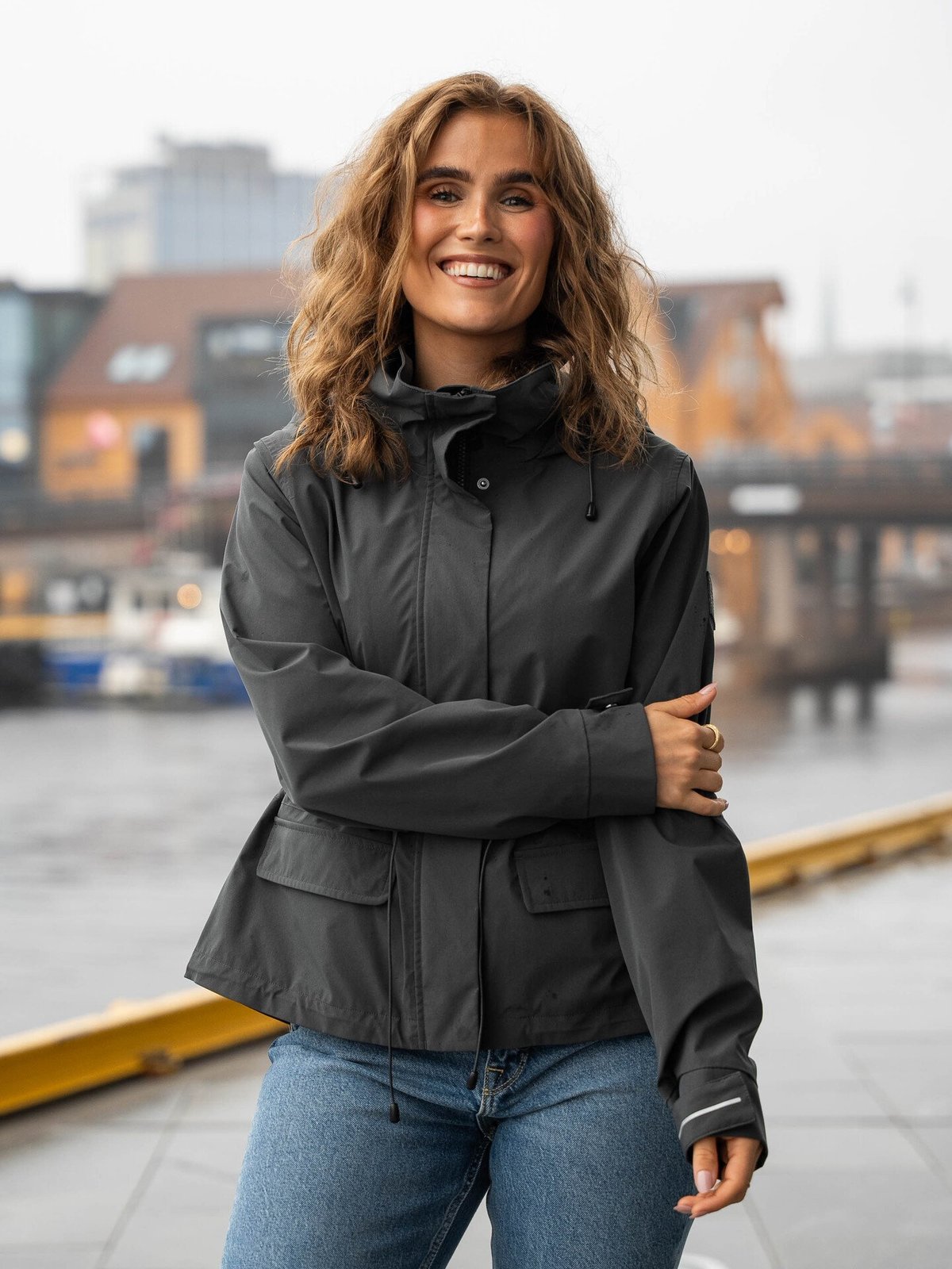 Twentyfour Mode Kaja Skalljakke Antrasitt