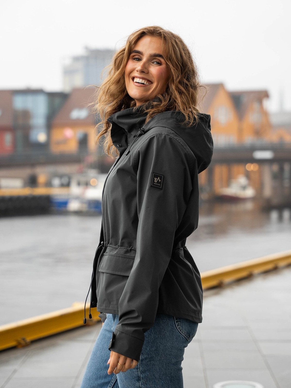 Twentyfour Mode Kaja Skalljakke Antrasitt