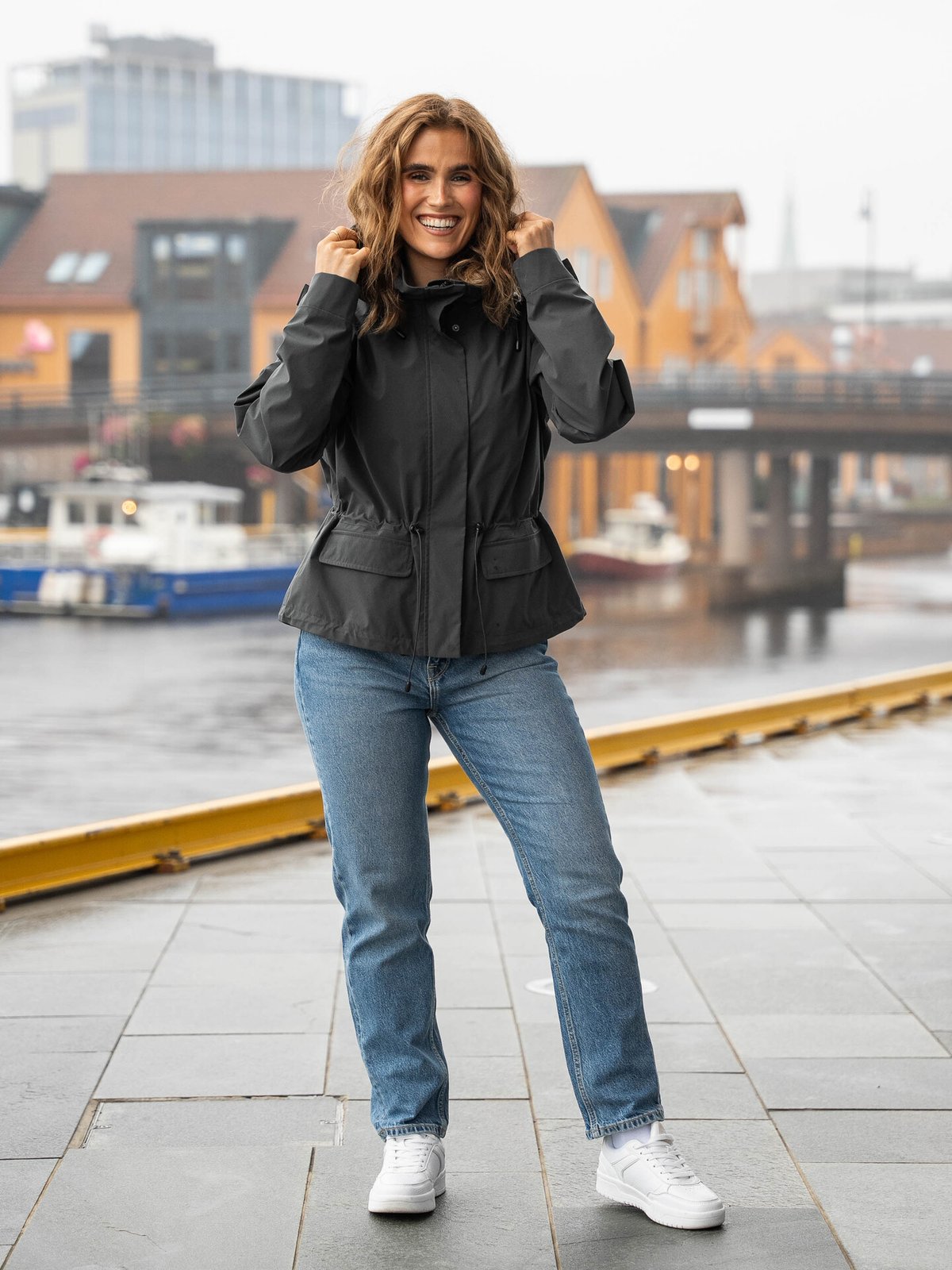 Twentyfour Mode Kaja Skalljakke Antrasitt