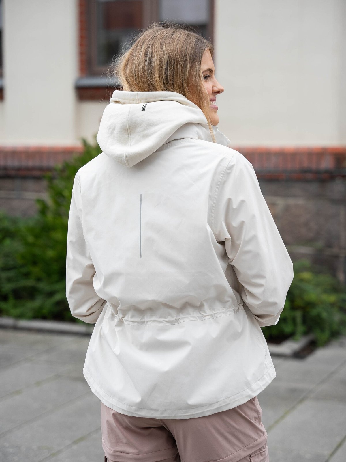 Twentyfour Mode Kaja Skalljakke Gråhvit