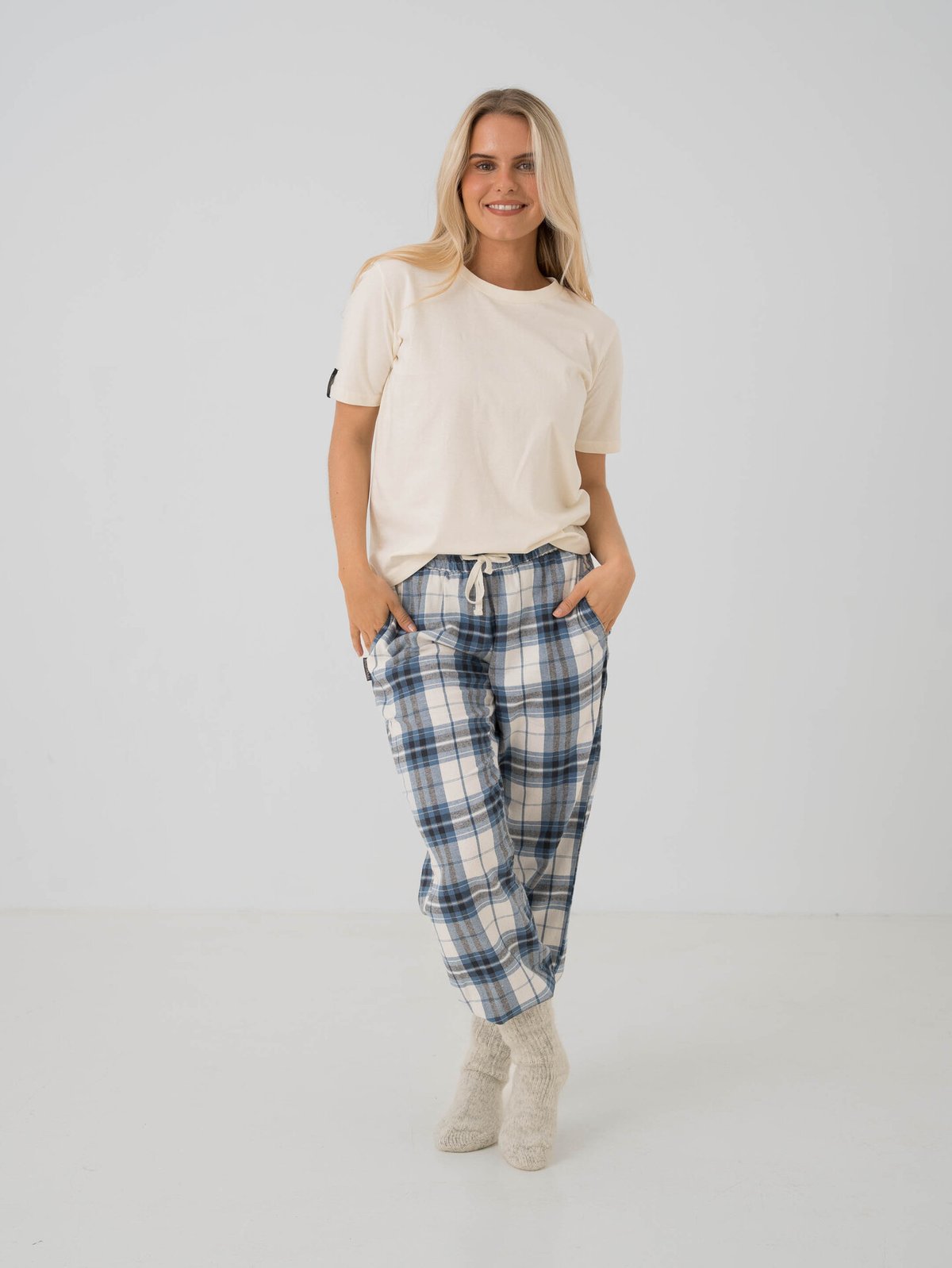 Twentyfour Dreamy Pyjamas Pant Mellomblå