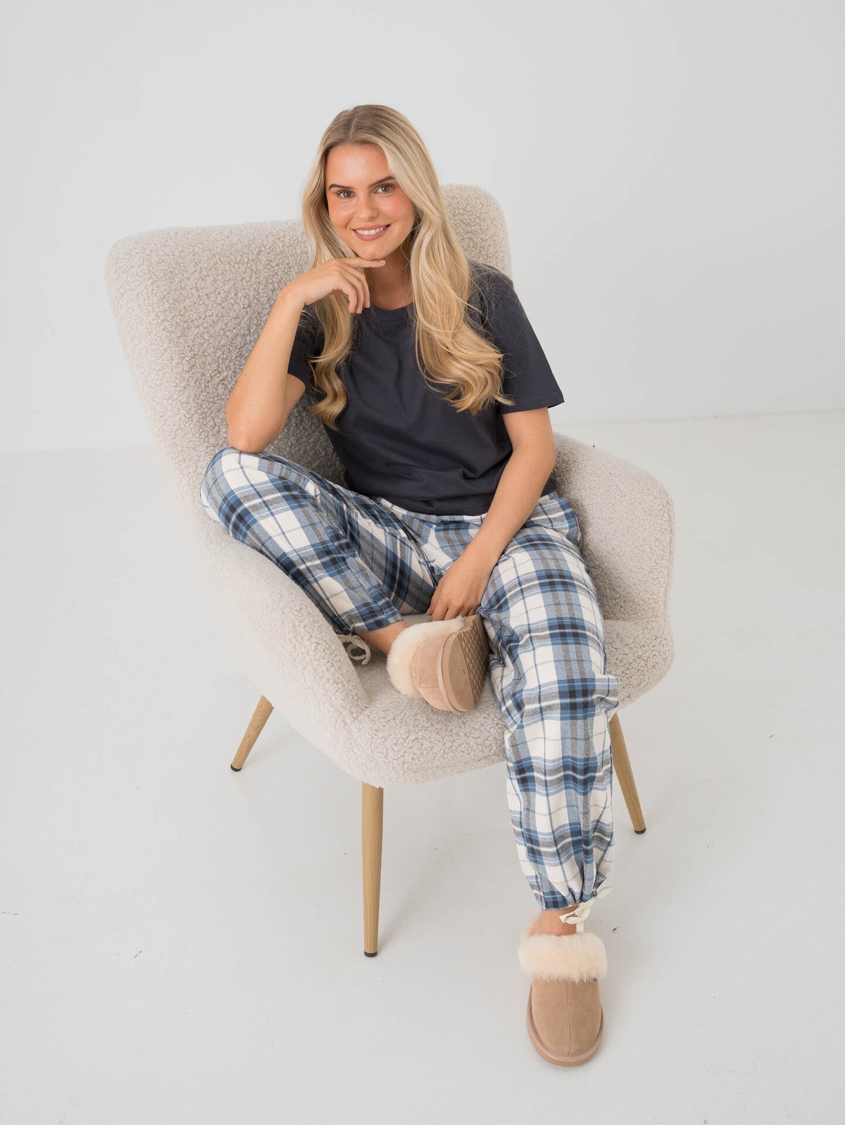 Twentyfour Dreamy Pyjamas Pant Mellomblå
