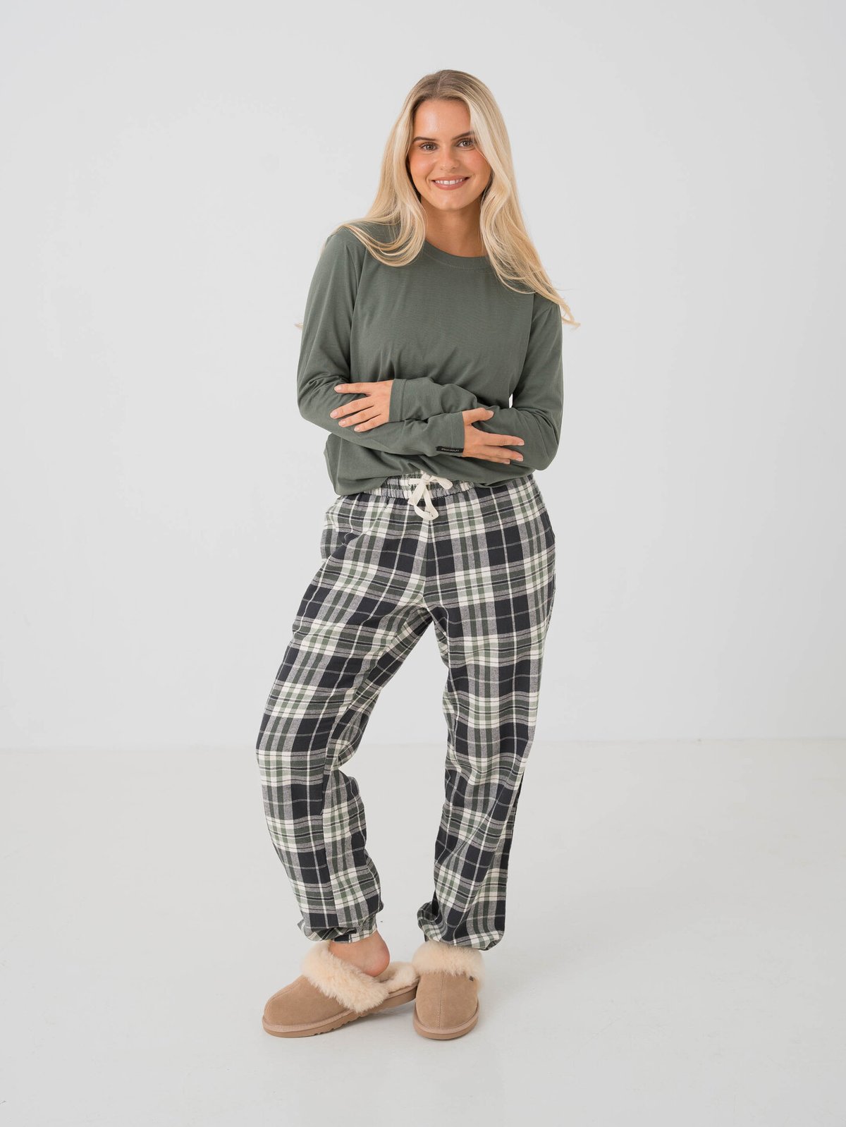 Twentyfour Dreamy Pyjamas Pant Mellomgrønn