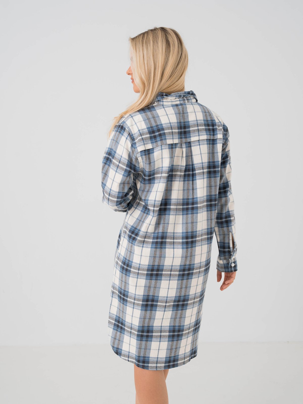 Twentyfour Dreamy Pyjamas Shirt Mellomblå