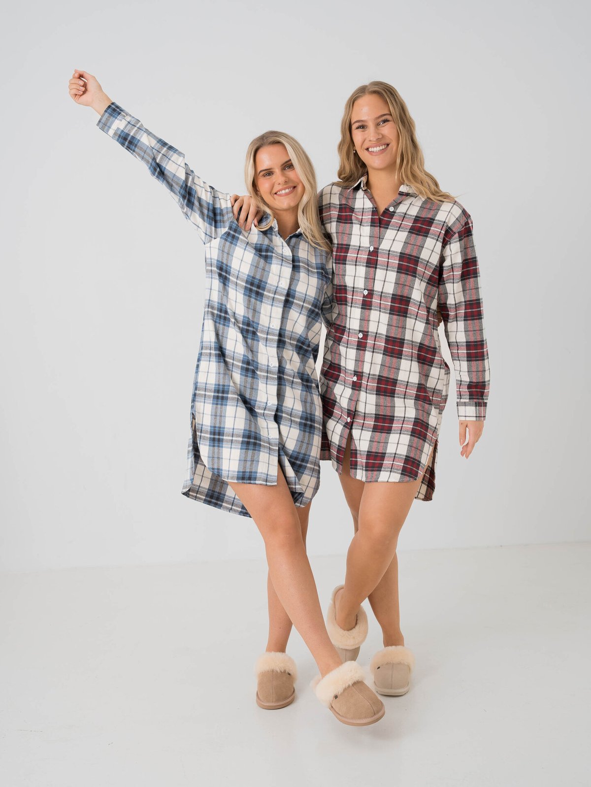 Twentyfour Dreamy Pyjamas Shirt Mellomblå