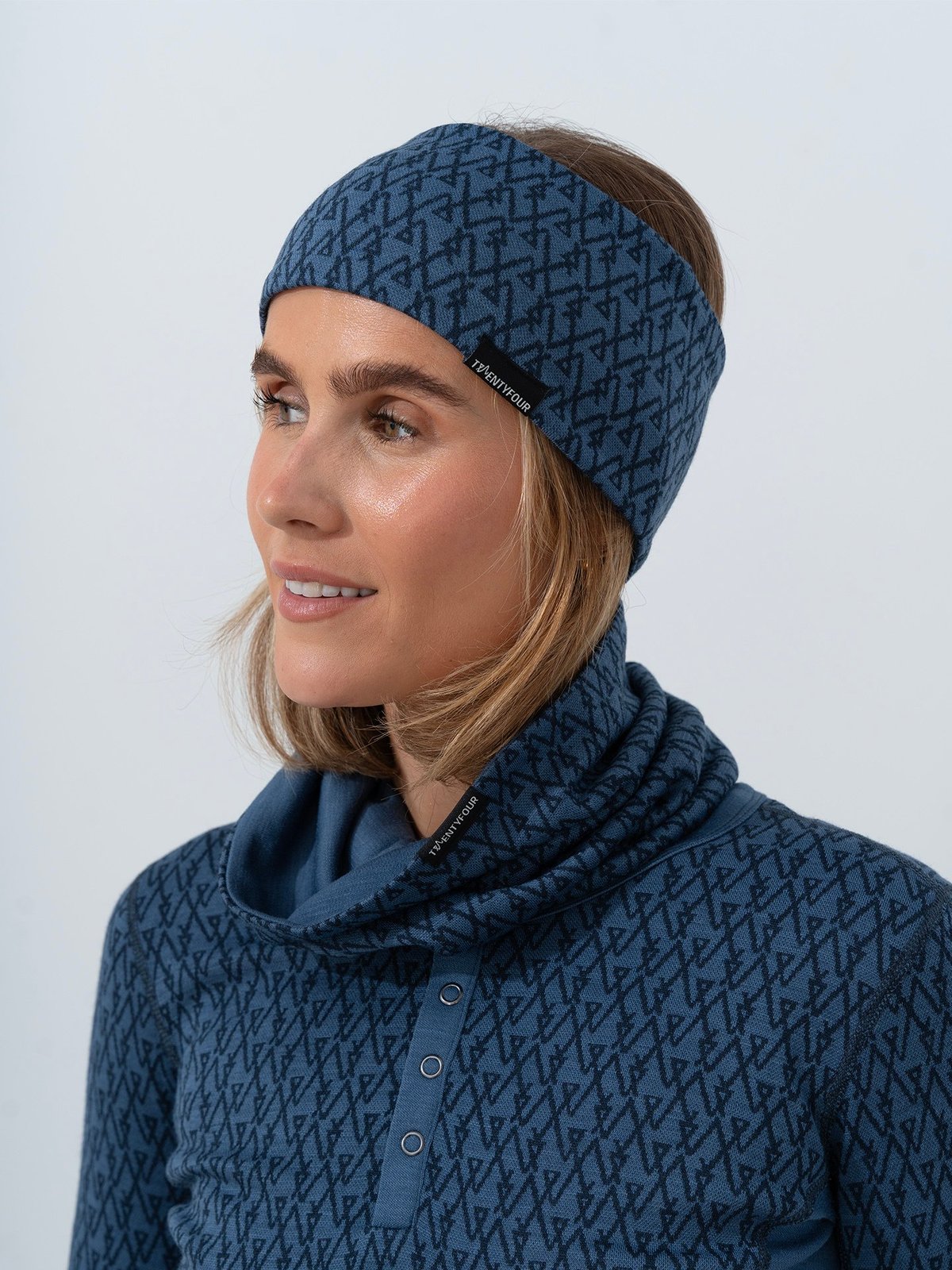 Twentyfour Finse 2W Ull-pannebånd Gråblå