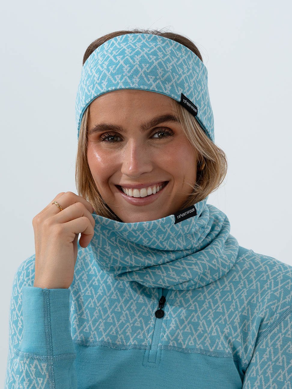 Twentyfour Finse 2W Ull-pannebånd Retro Blå