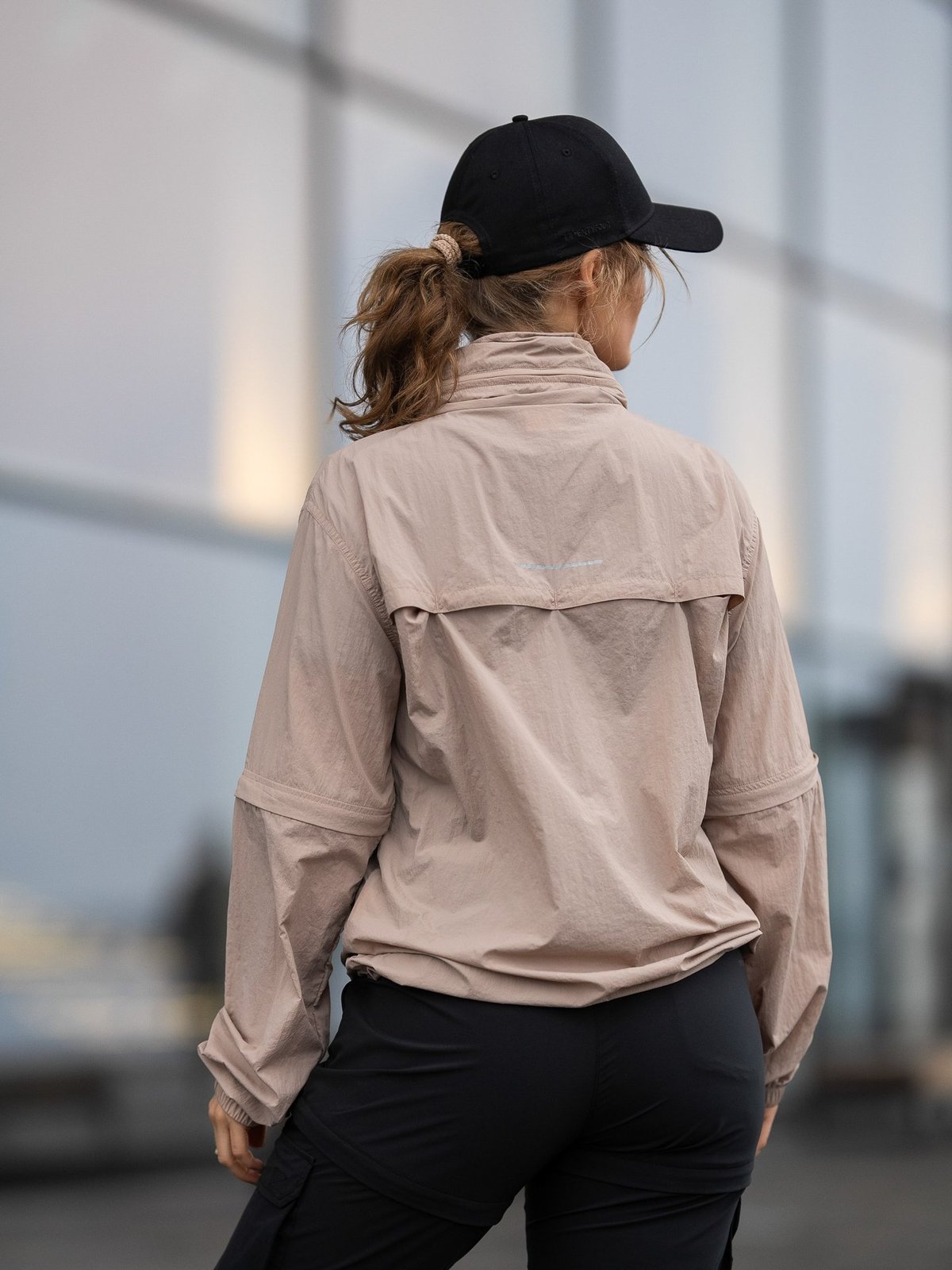 Twentyfour Mode Vind Anorakk Mørk Beige