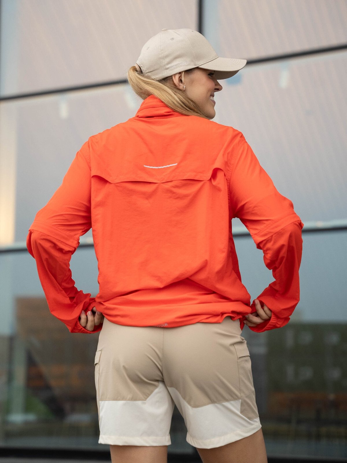 Twentyfour Mode Vind Anorakk Tomatrød