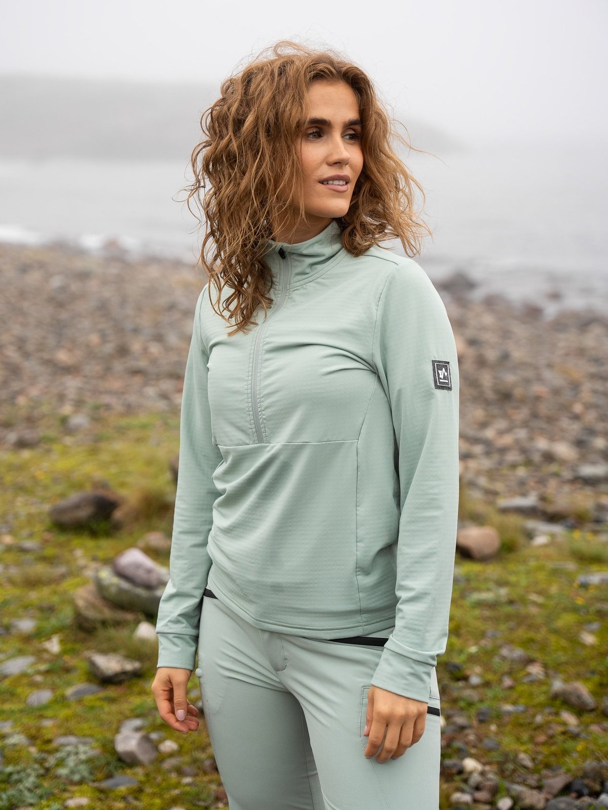 Twentyfour Venture Light Stretch Half Zip Grågrønn
