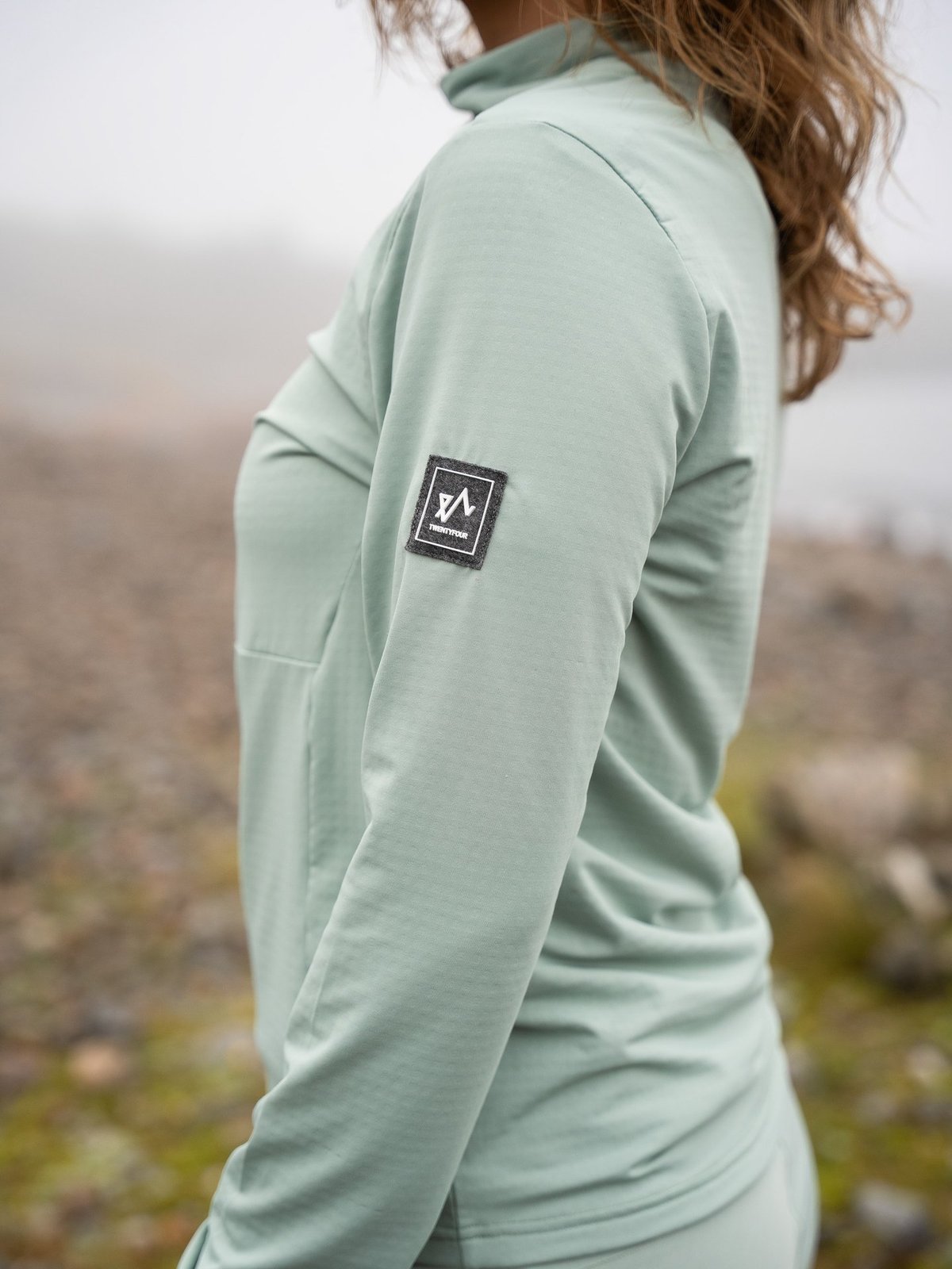 Twentyfour Venture Light Stretch Half Zip Grågrønn