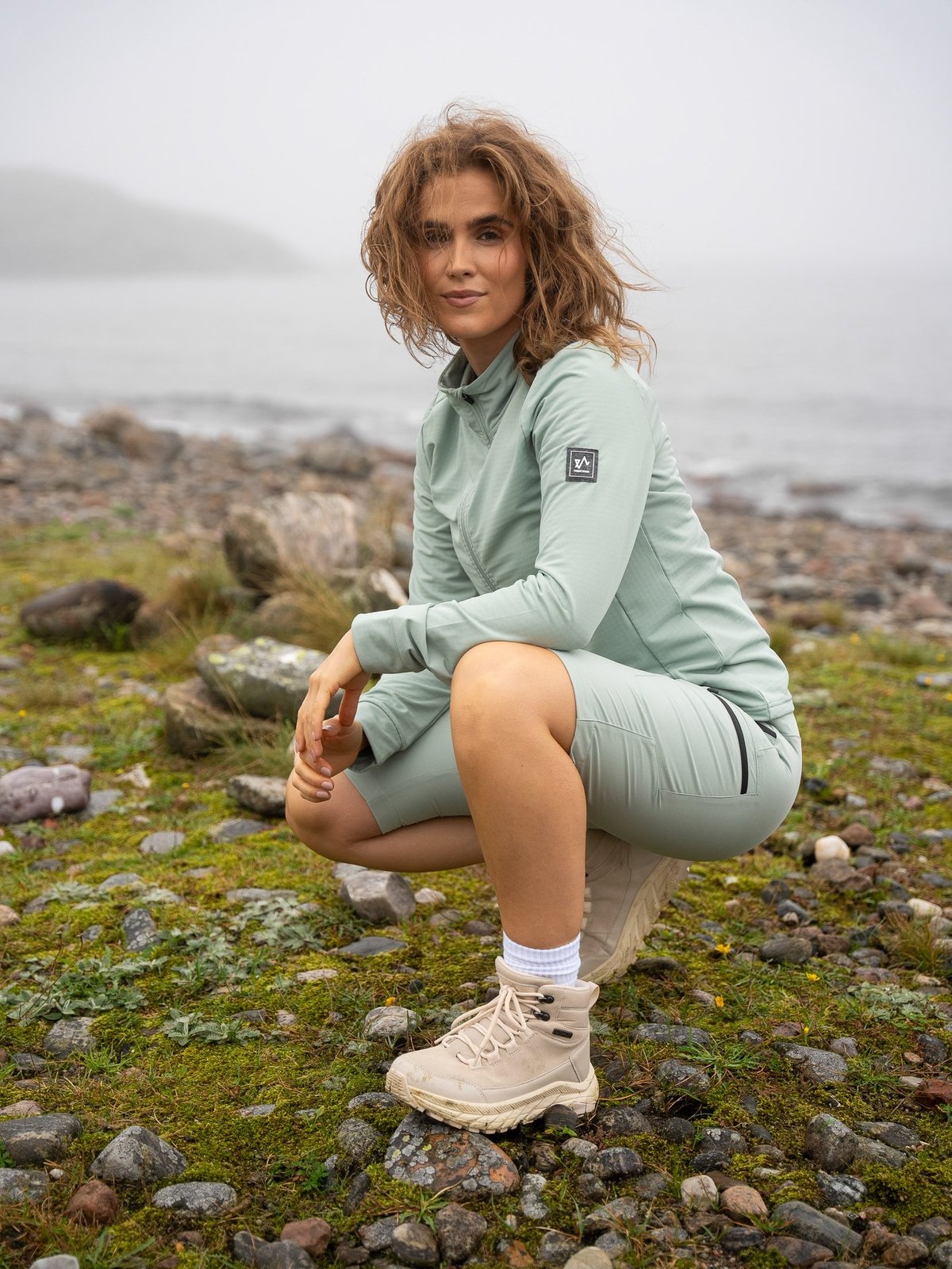 Twentyfour Venture Light Stretch Half Zip Grågrønn