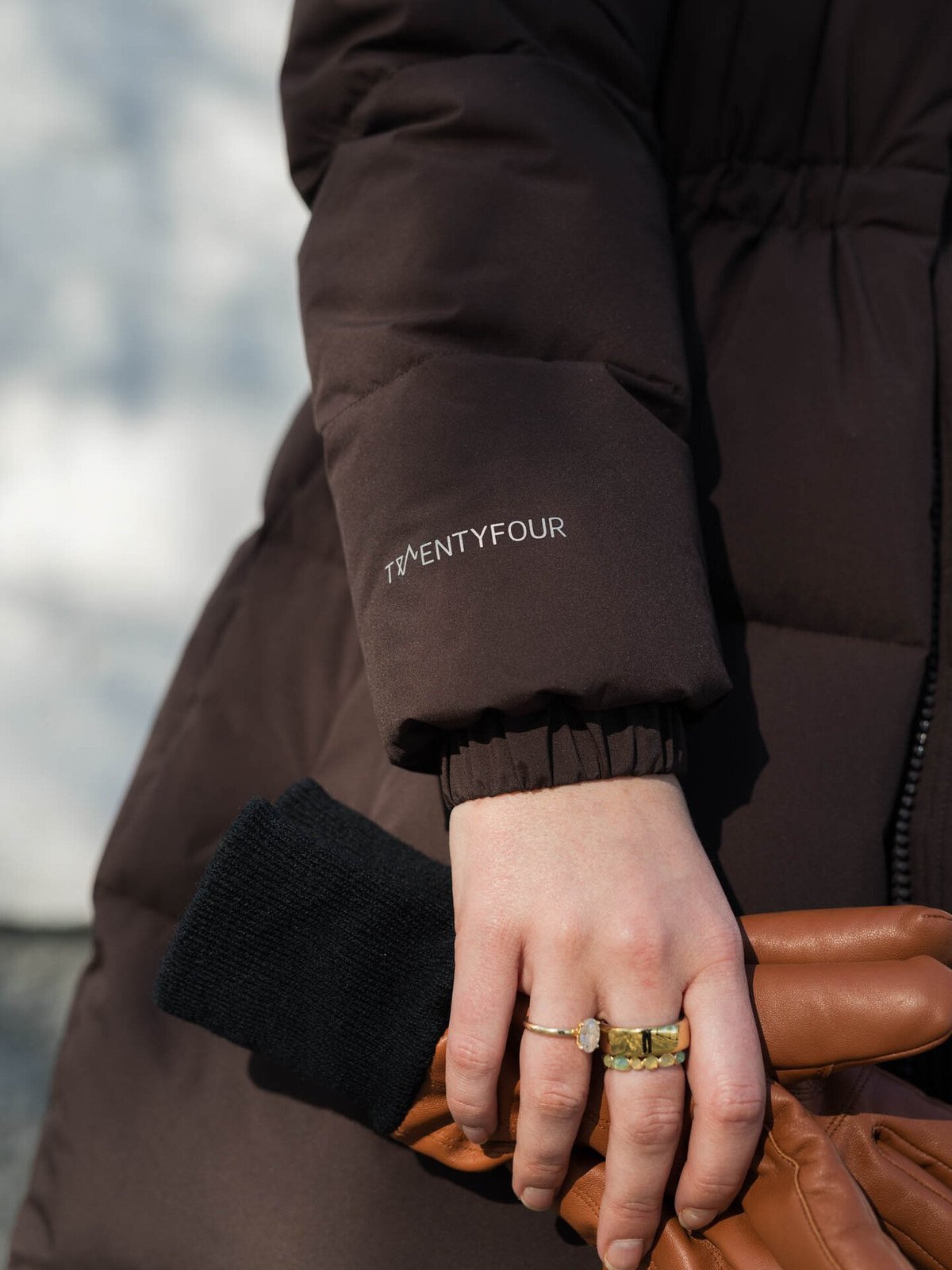 Twentyfour Mode Ella Dunparkas Mørk Brun