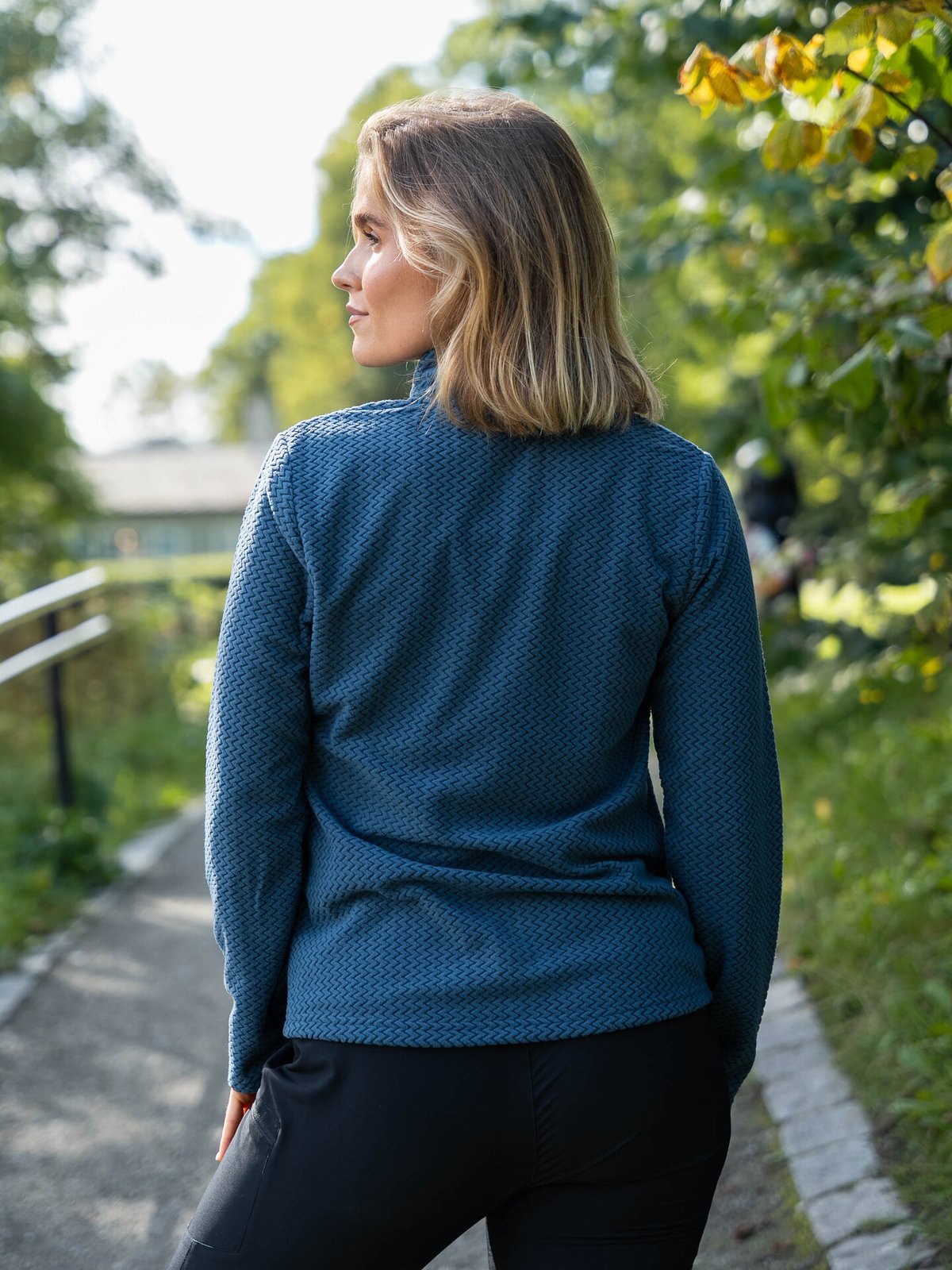 Twentyfour Aurora Long Zip Fleece Gråblå