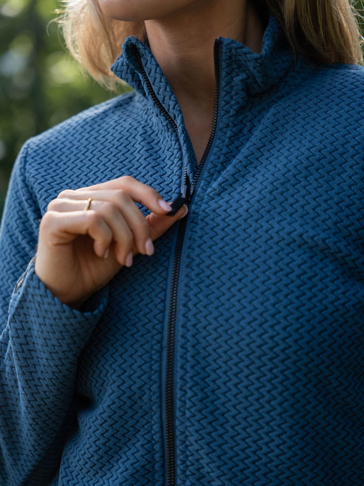 Twentyfour Aurora Long Zip Fleece Gråblå