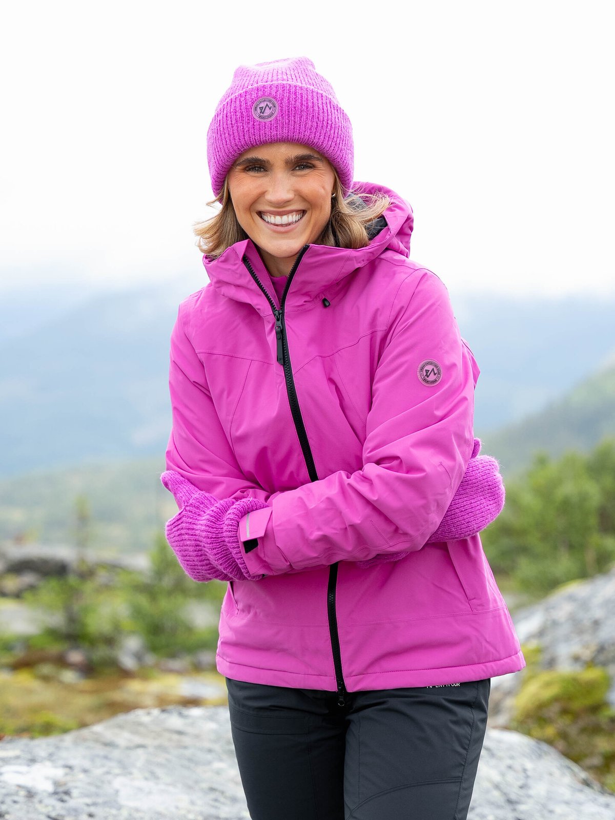 Twentyfour Aurora Varm Jakke Fuksia