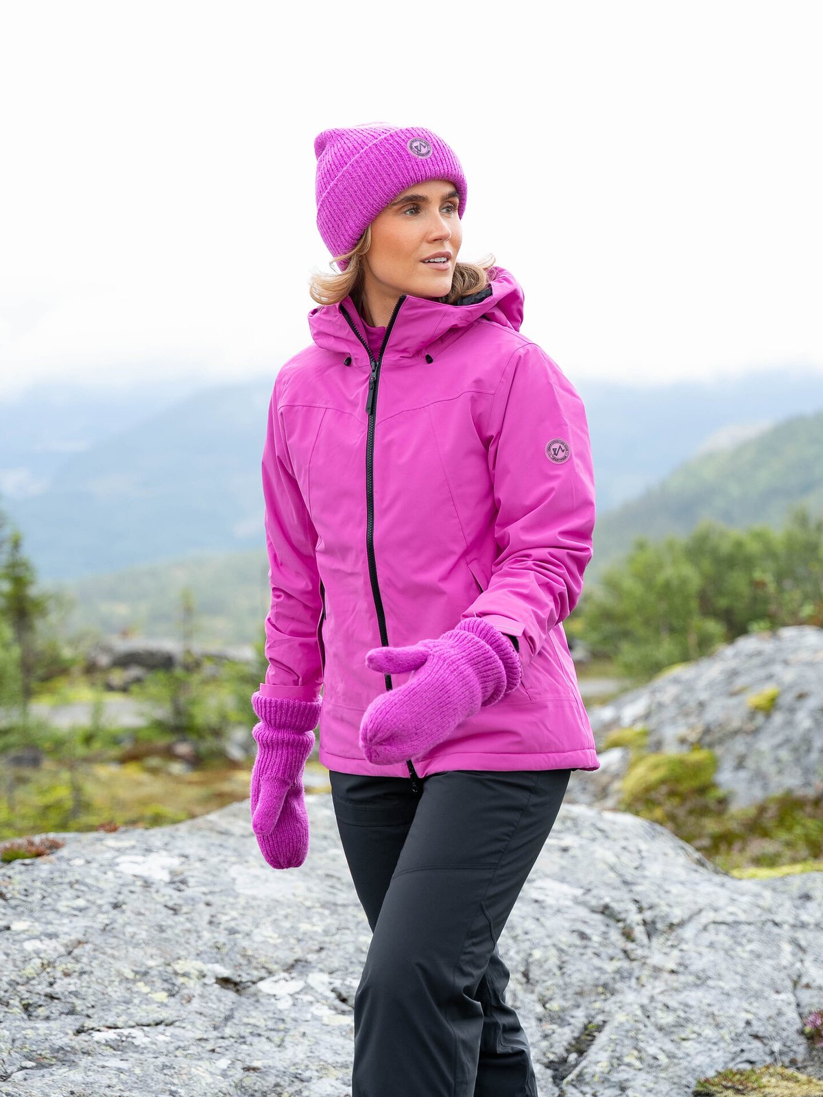 Twentyfour Aurora Varm Jakke Fuksia