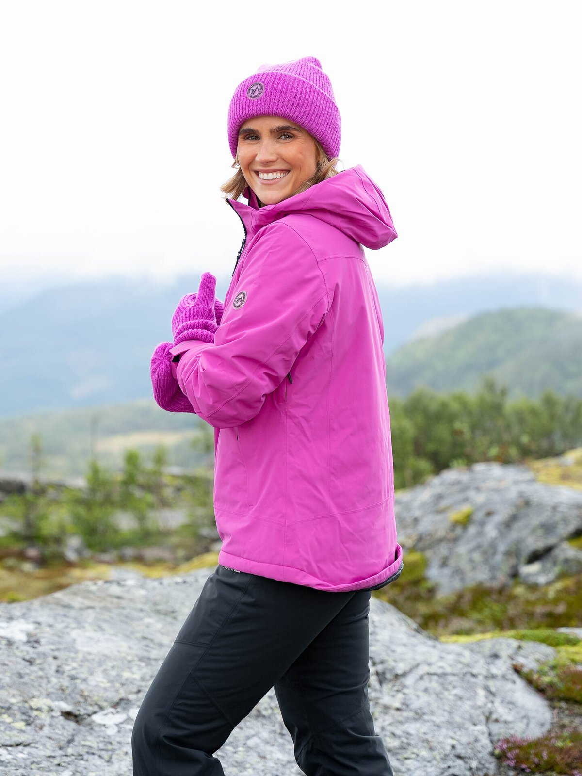 Twentyfour Aurora Varm Jakke Fuksia