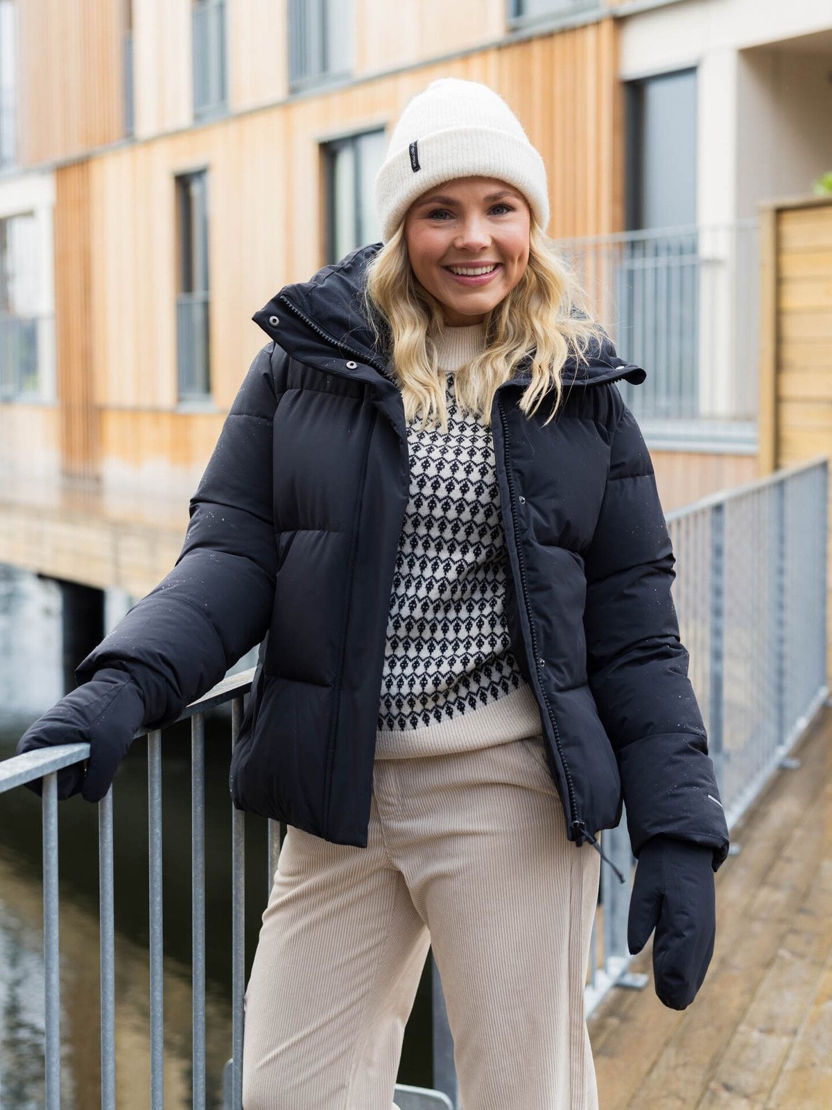 Twentyfour Mode Mia Puffer Sort