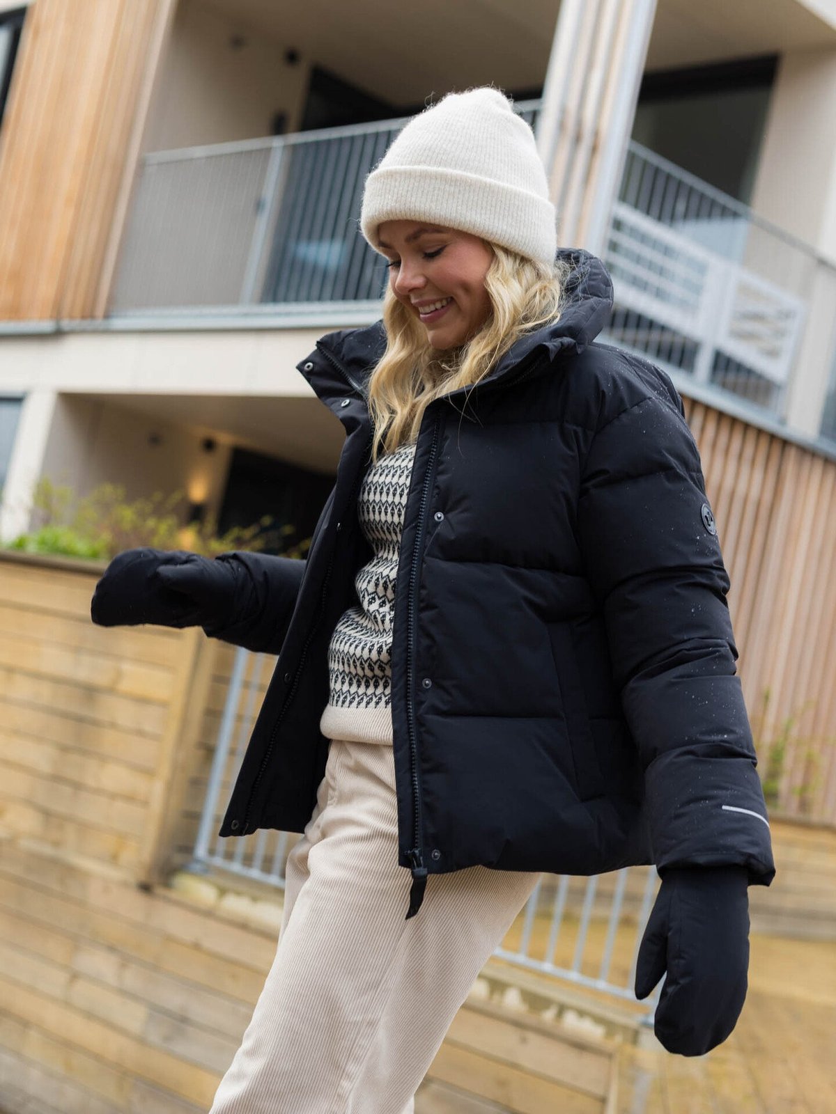 Twentyfour Mode Mia Puffer Sort