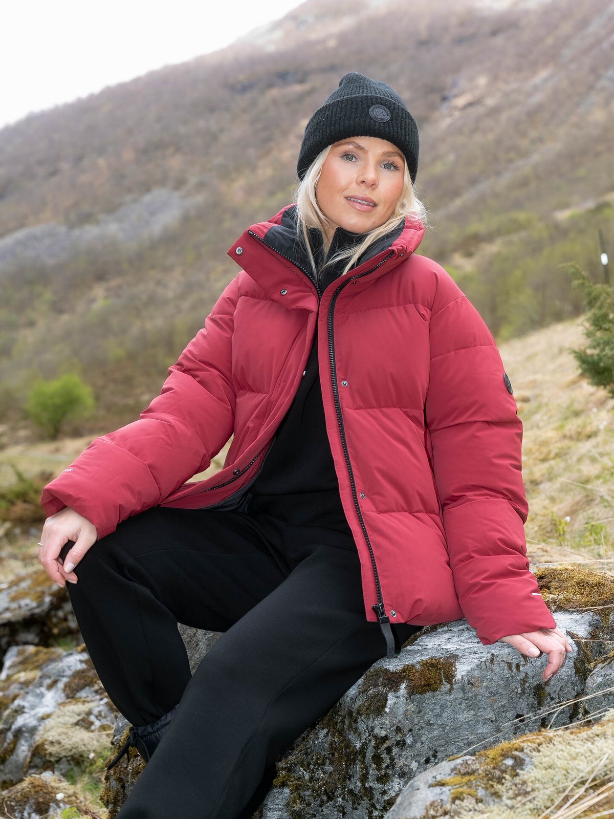 Twentyfour Mode Mia Puffer Tranebær