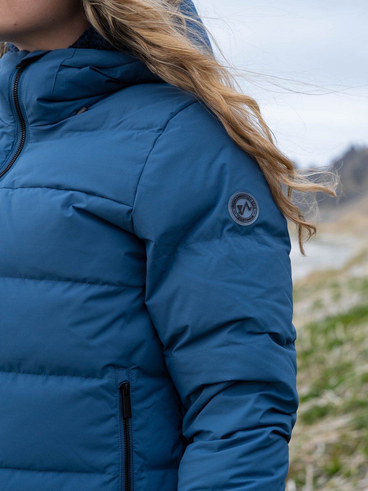 Twentyfour Aurora Dunjakke Gråblå