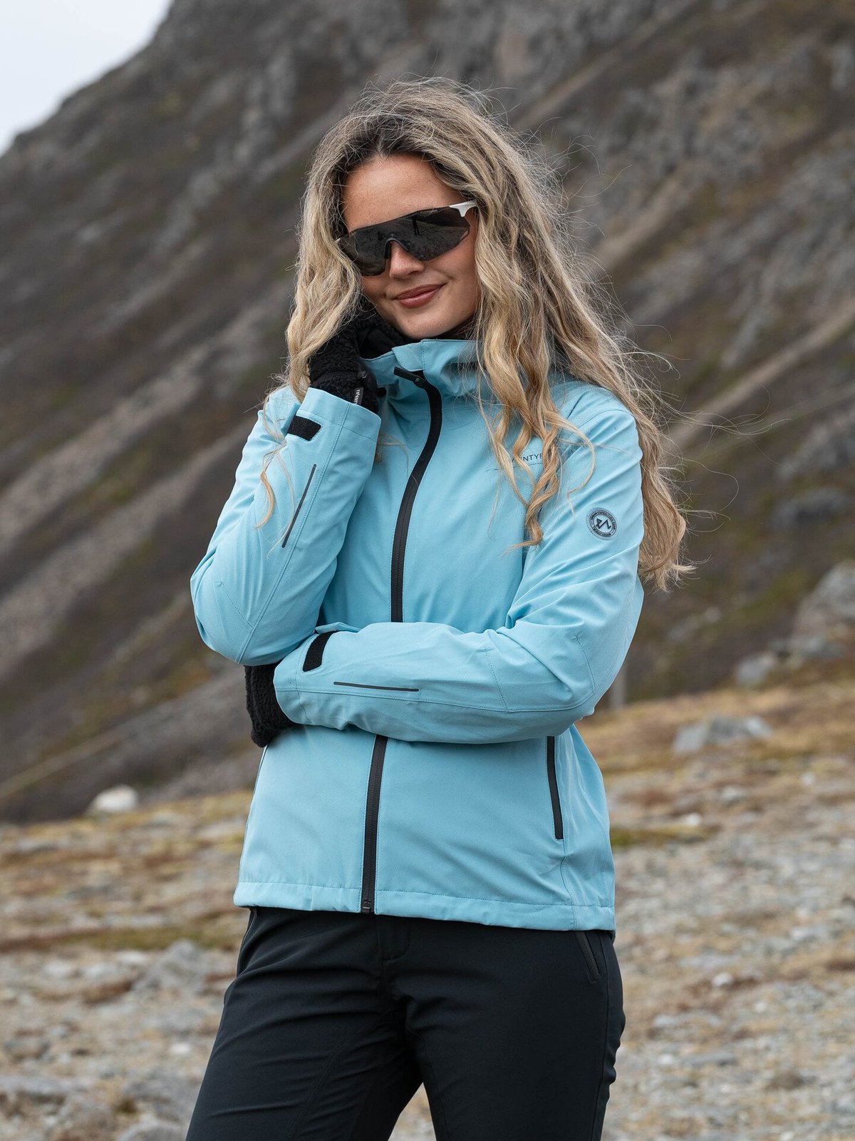 Twentyfour Aurora 2-Lags Skalljakke Retro Blå