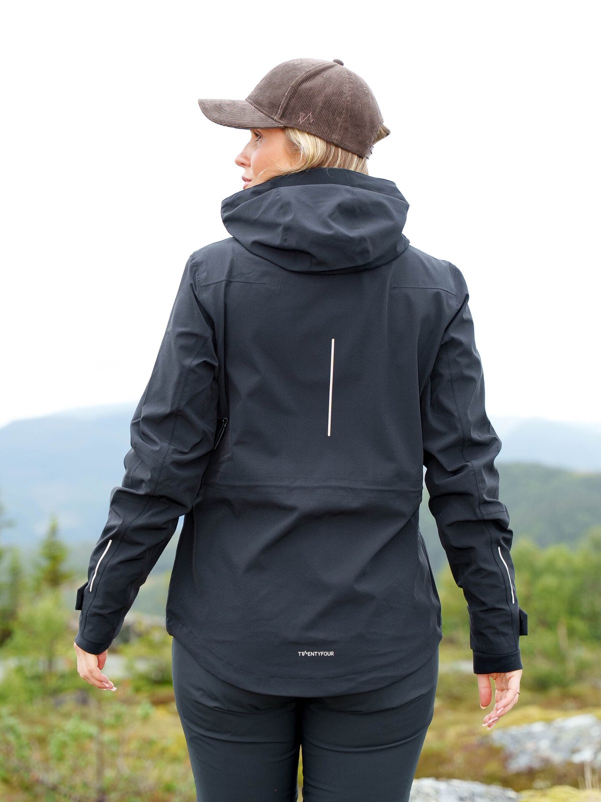 Twentyfour Aurora 2-Lags Skalljakke Sort
