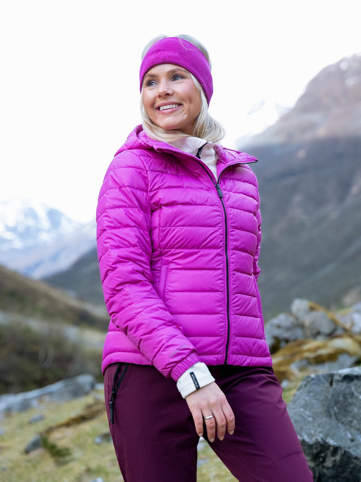 Twentyfour Aurora Lett Dunjakke Fuksia