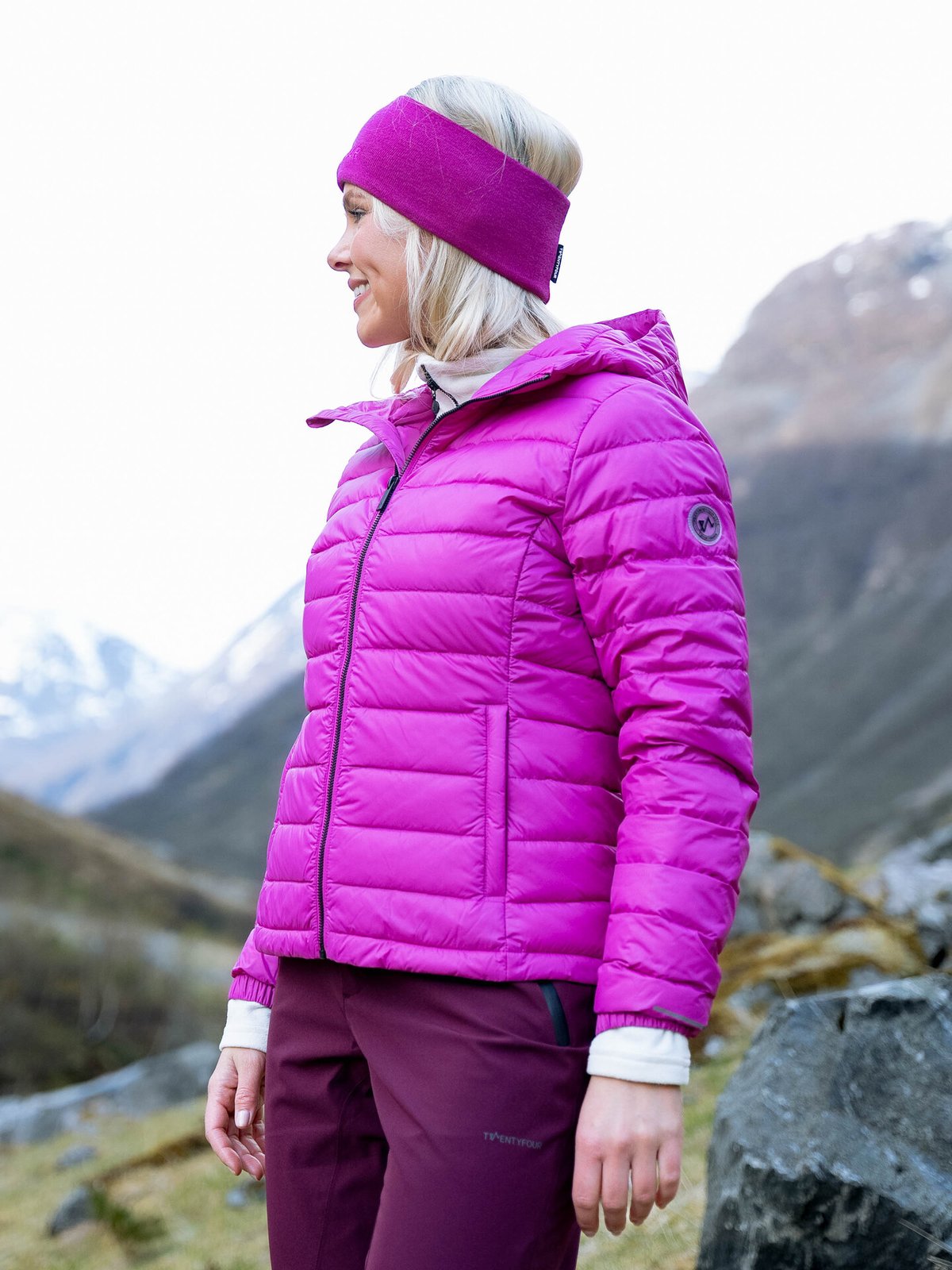 Twentyfour Aurora Lett Dunjakke Fuksia