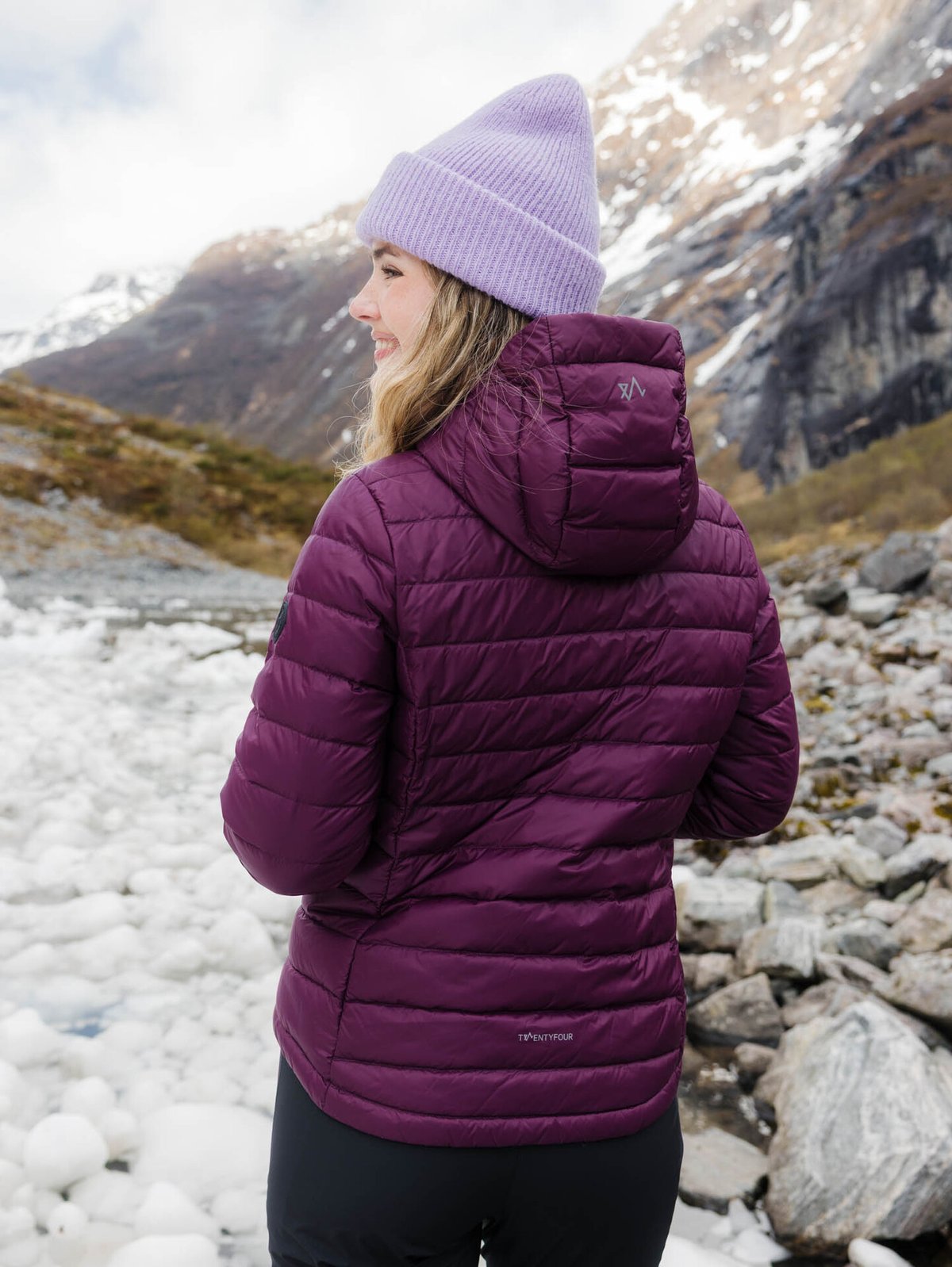Twentyfour Aurora Lett Dunjakke Mørk burgunder