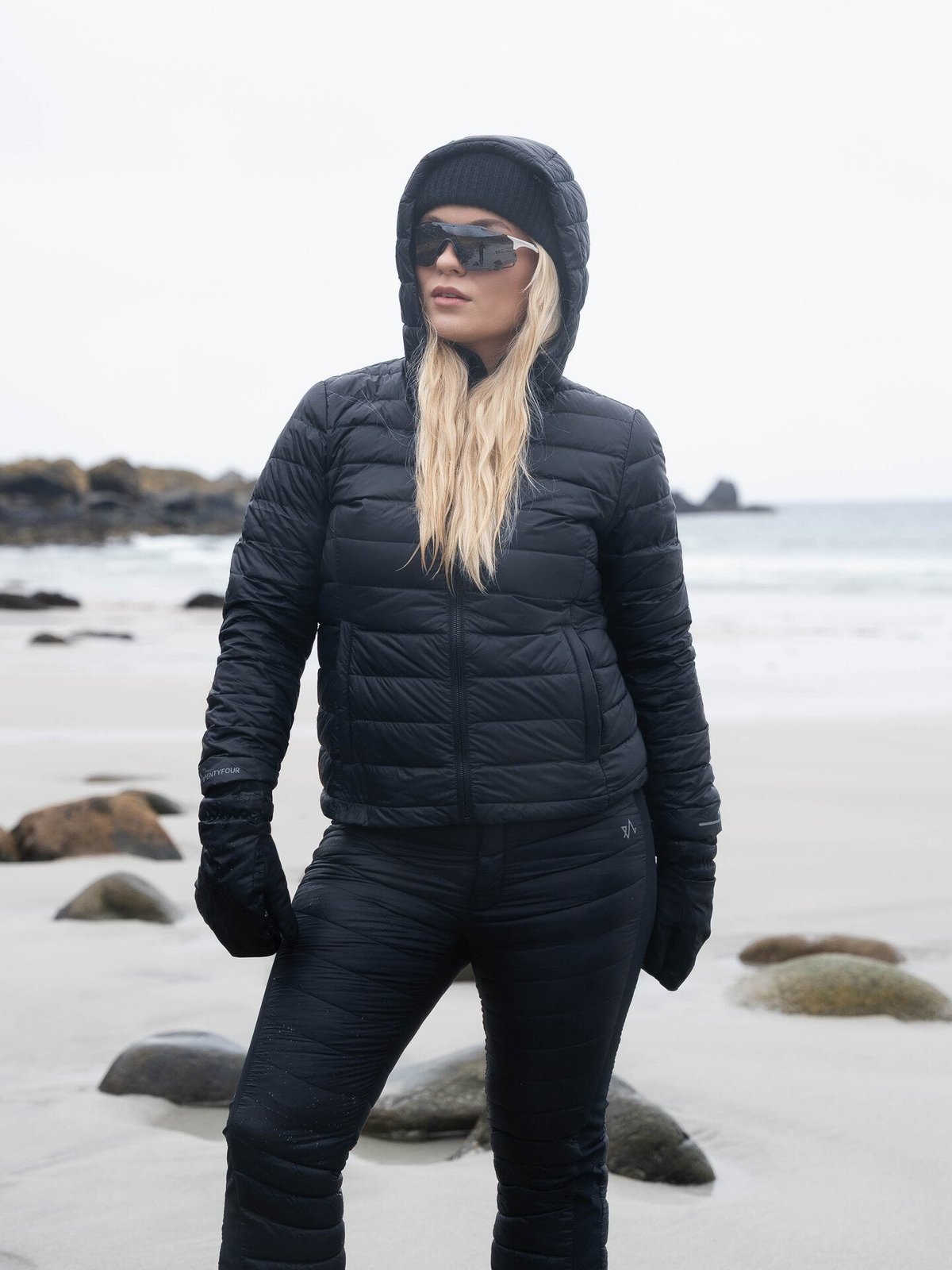 Twentyfour Aurora Lett Dunjakke Sort