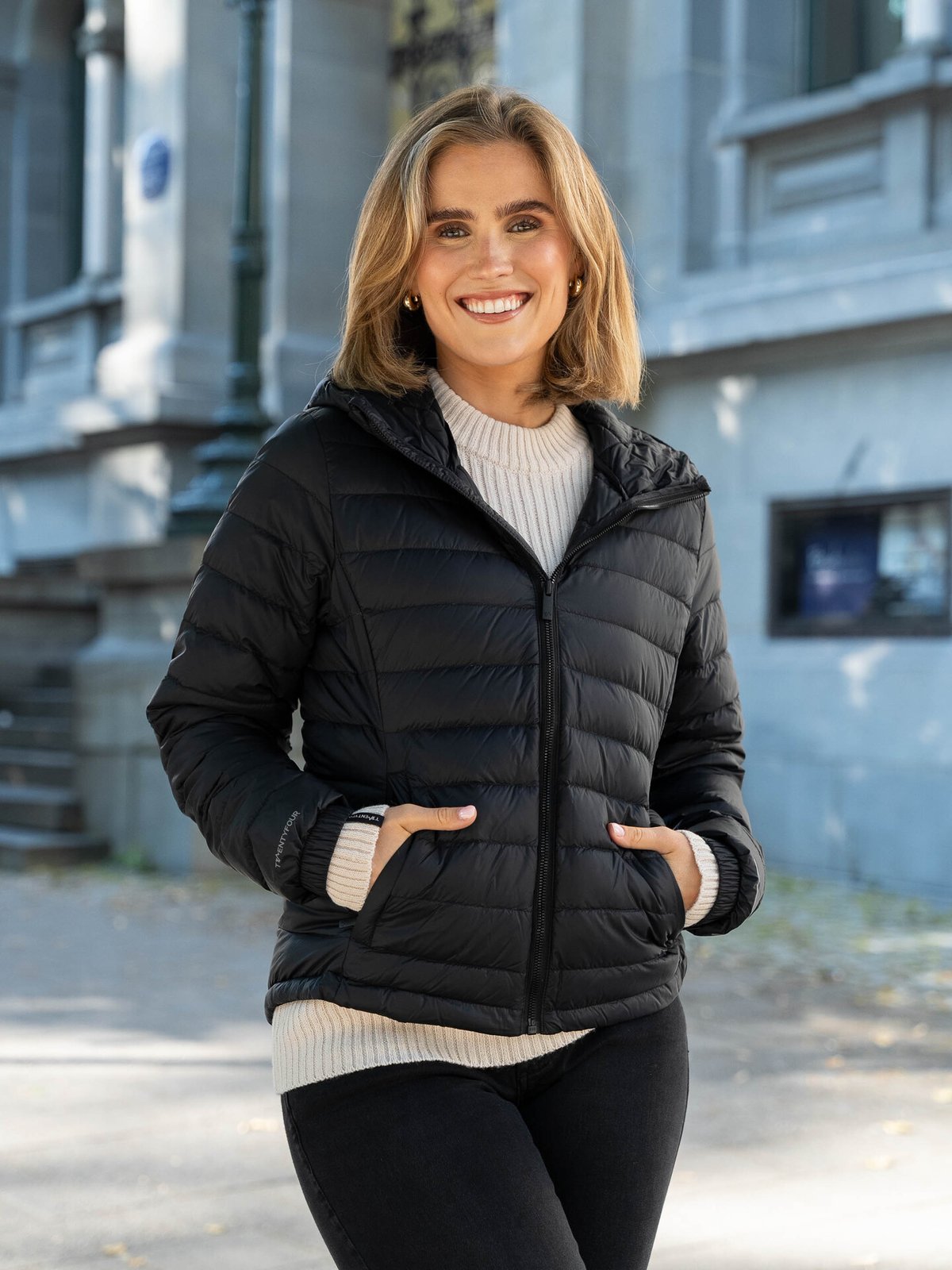 Twentyfour Aurora Lett Dunjakke Sort