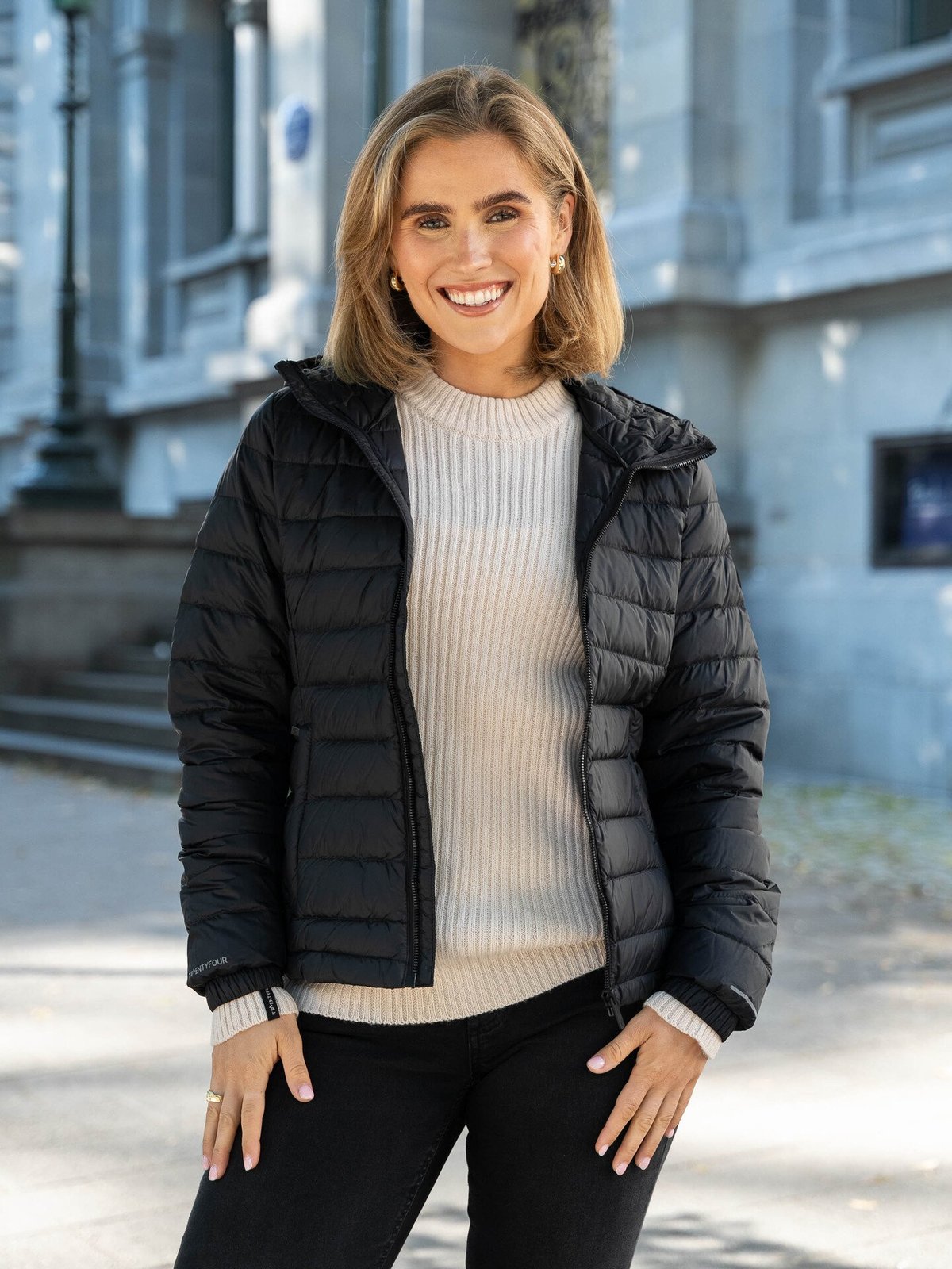 Twentyfour Aurora Lett Dunjakke Sort