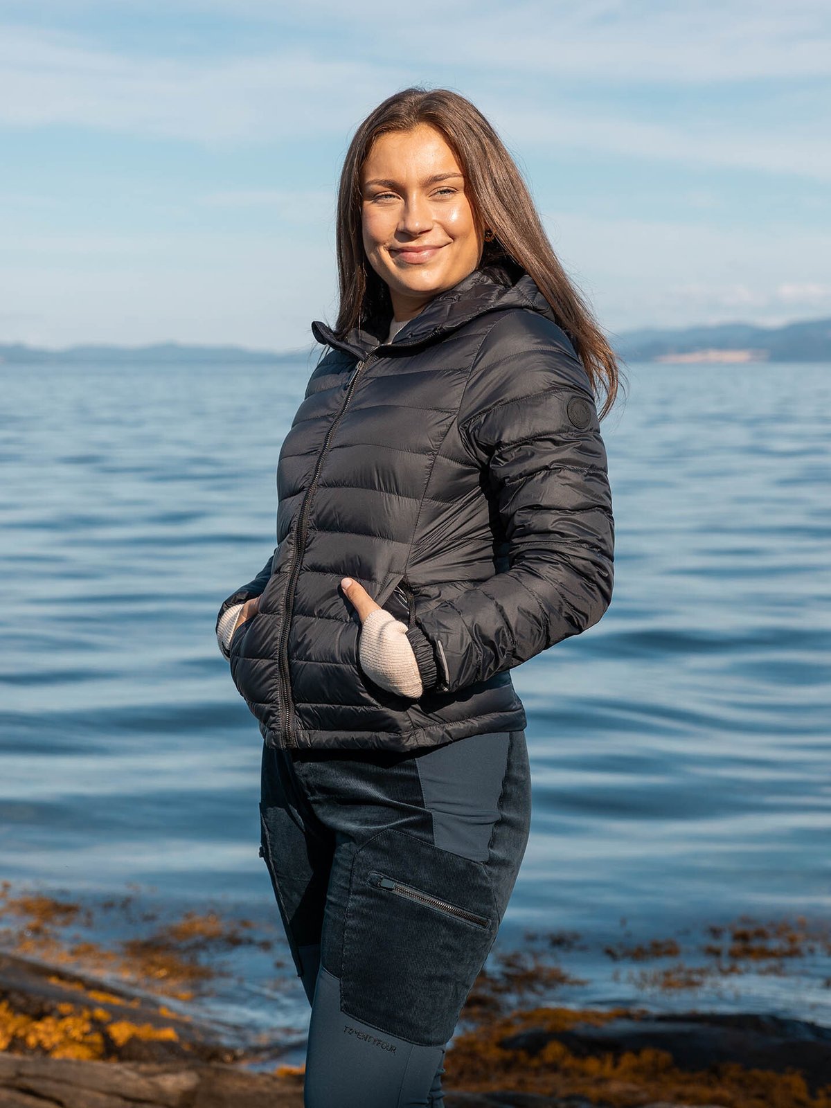 Twentyfour Aurora Lett Dunjakke Sort